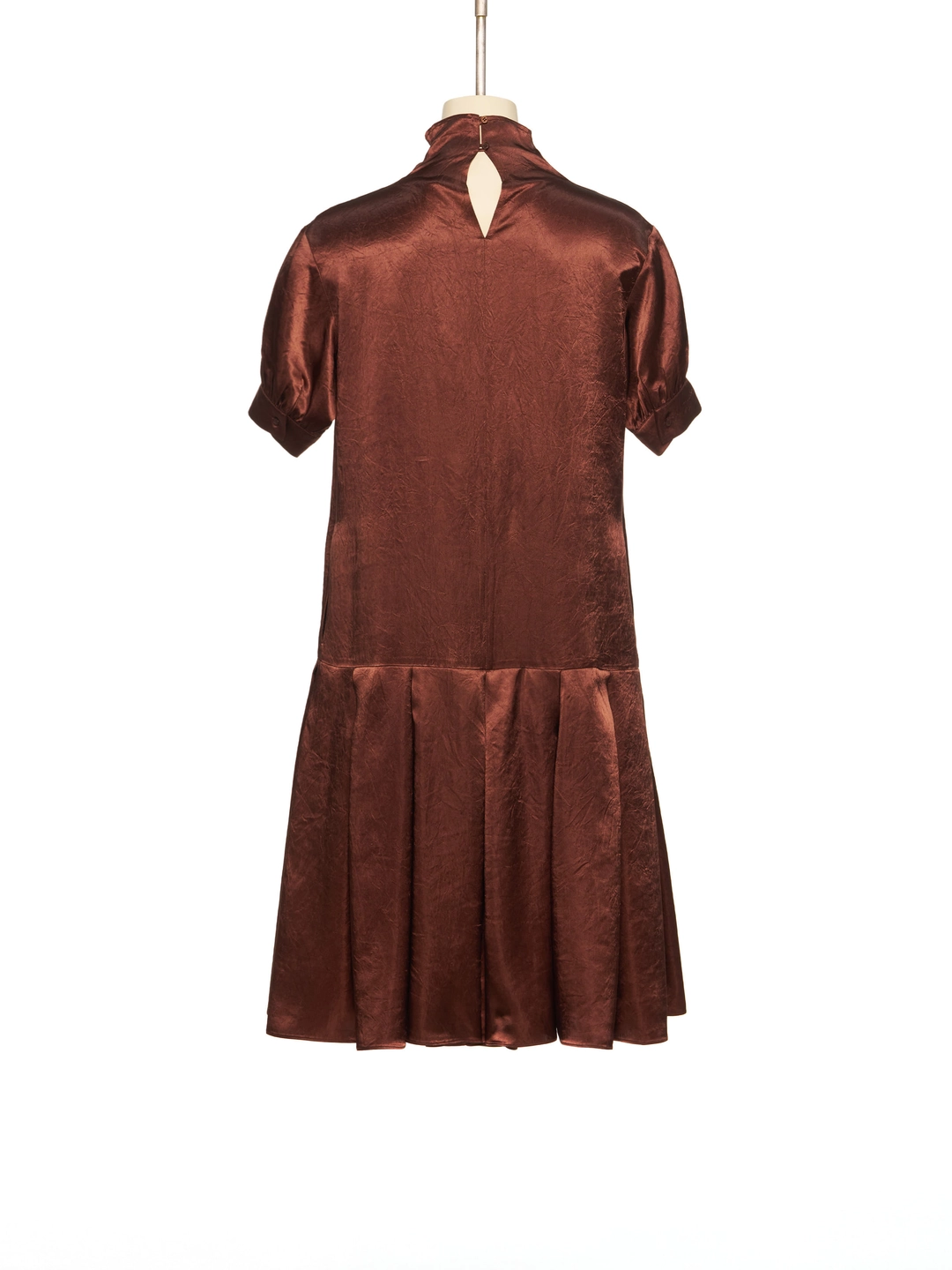 푸쉬버튼 PF26 BROWN COWL NECK DRESS 상품 이미지 3