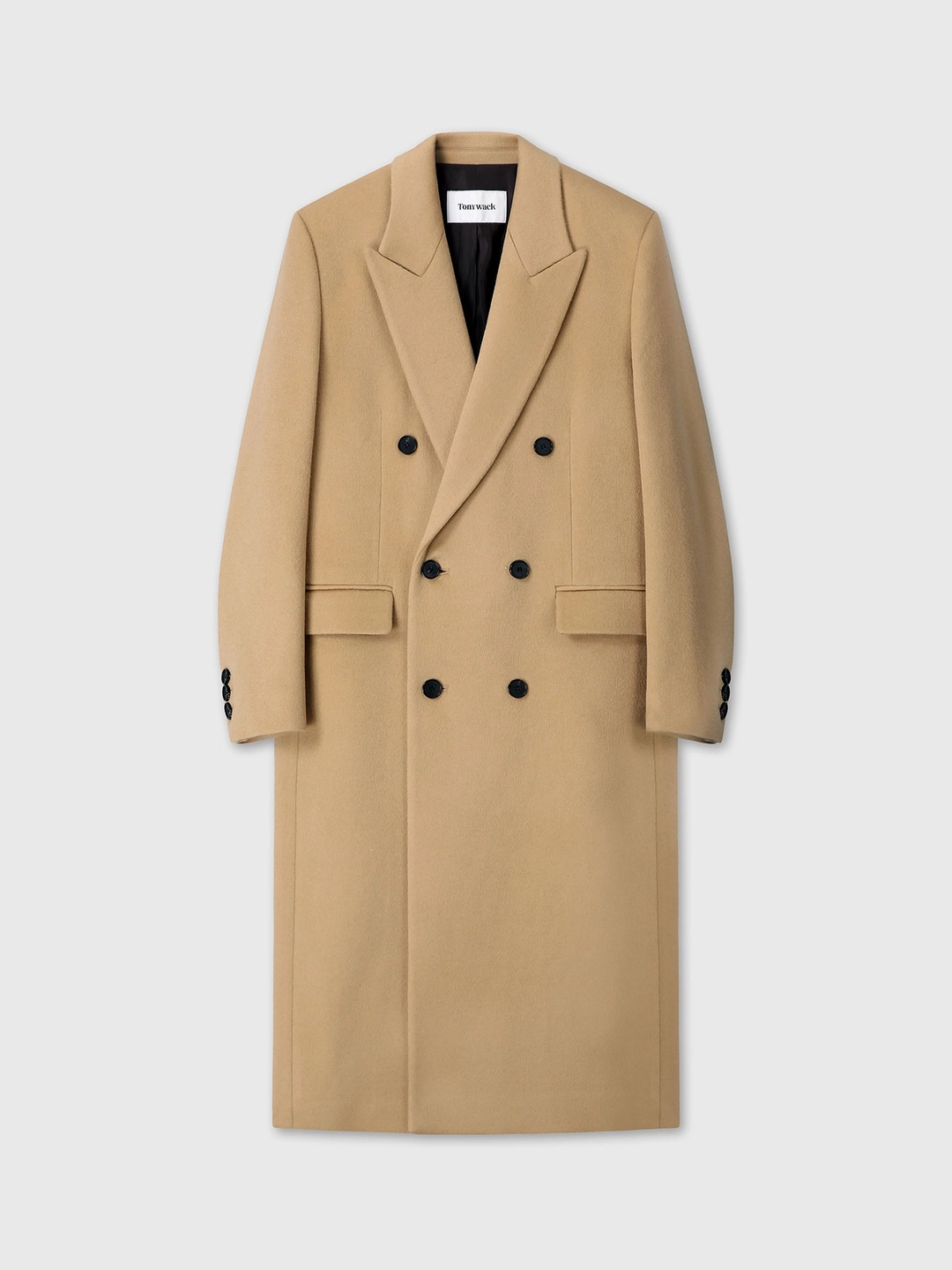토니웩 (W) WOOL TAILORED DOUBLE-BREASTED MAXI COAT_ CAMEL 상품 이미지 1