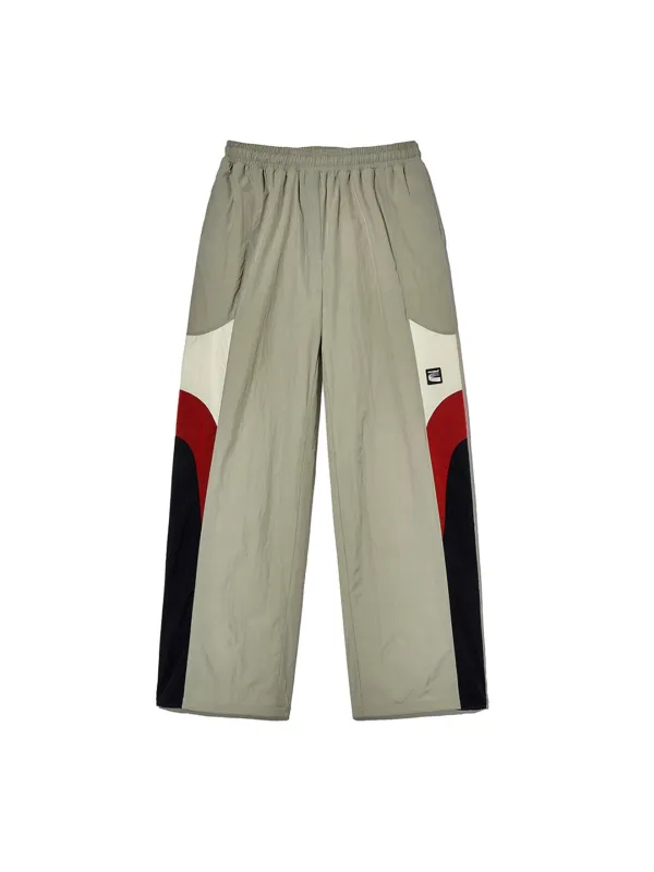 Paneled Jogger Pants Khaki Beige