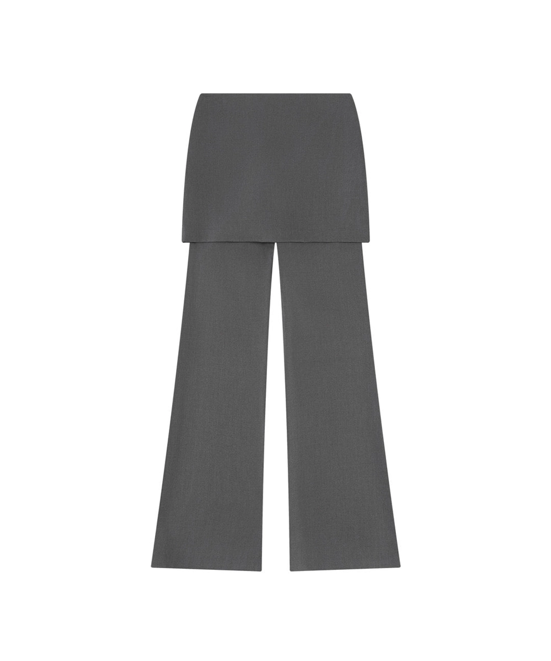 반원 아뜰리에 P3296 오버레이 스커트 팬츠_Charcoal 상품 이미지 1