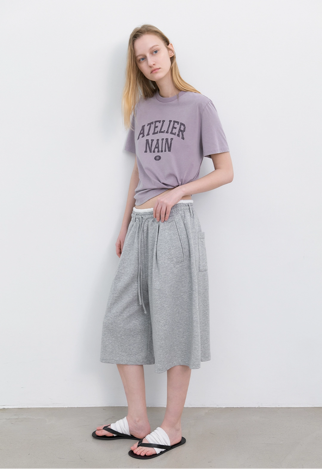 아뜰리에 나인 (T-7161)VINTAGE LOGO PIGMENT TEE 상품 이미지 3