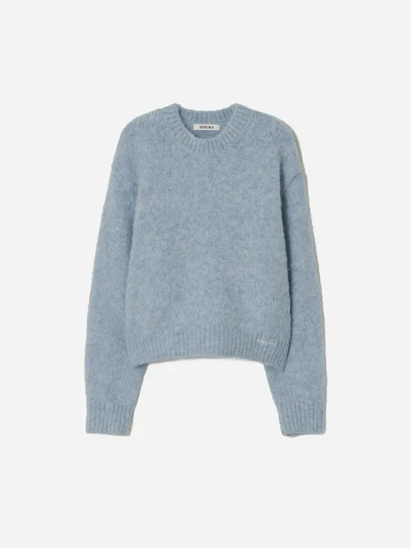Hairy Alpaca Pullover Sky Blue