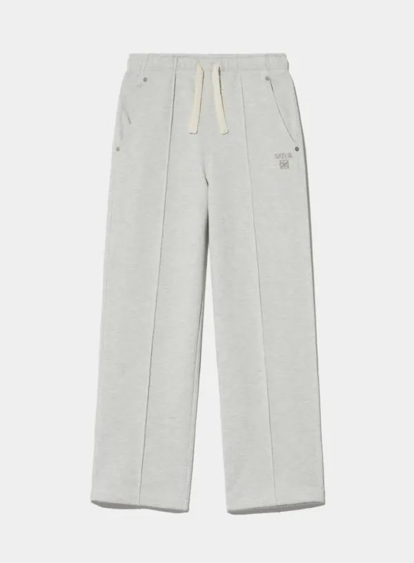 Etna Lounge Straight Sweatpants - Melange Ivory