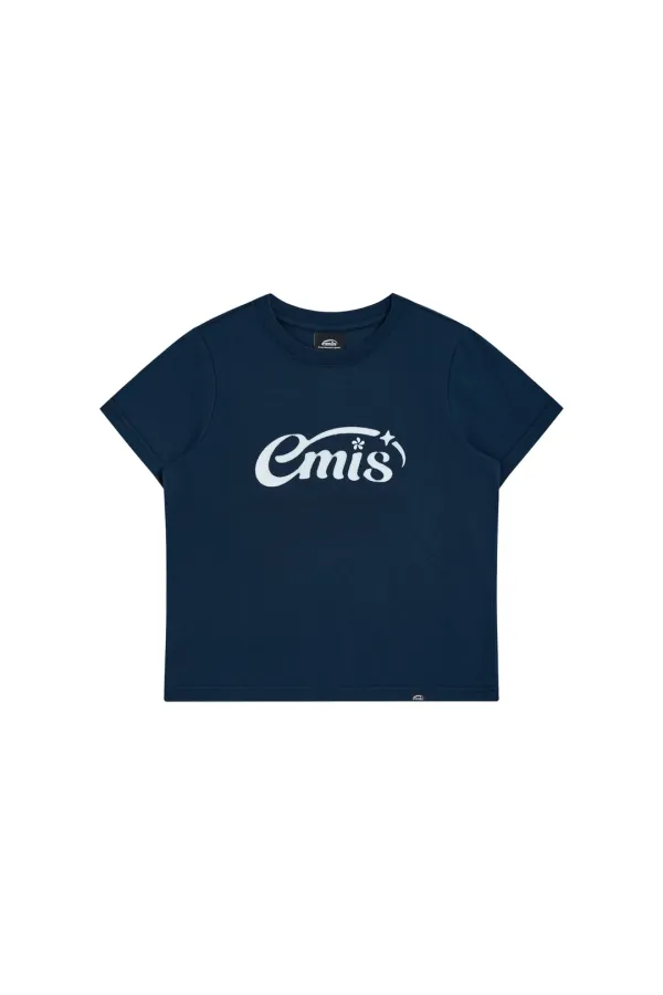 (W) HALO LOGO T-SHIRT-NAVY