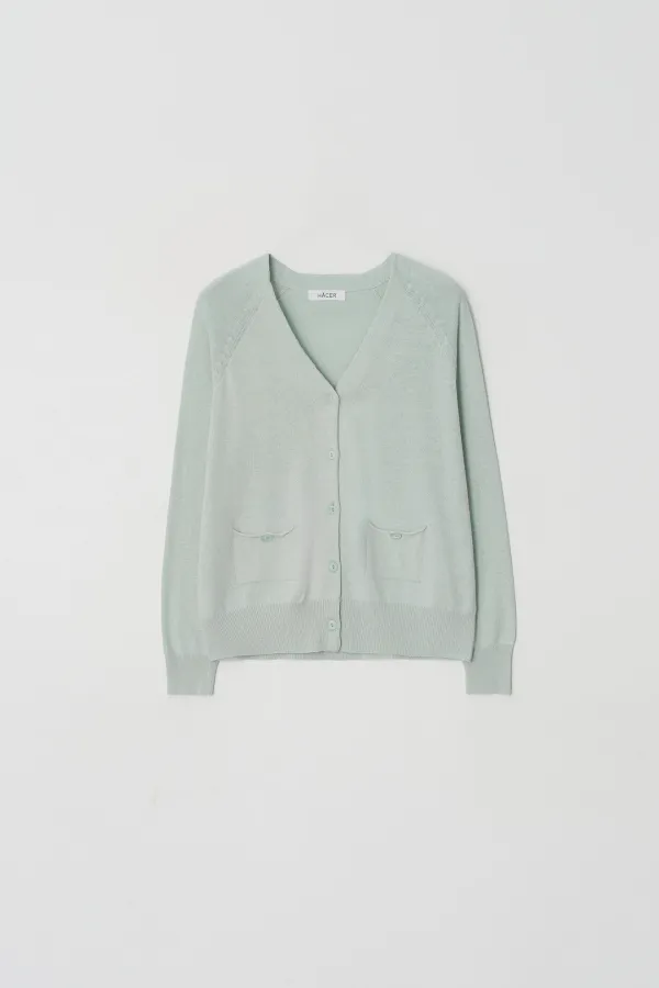 Pocket V-Neck Cardigan