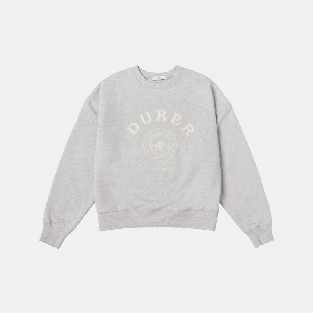 시야쥬 SITP5181 DURER 헤리티지 자수 맨투맨_S\'est passee(쎄빠쎄)_Melange gray 상품 이미지 2