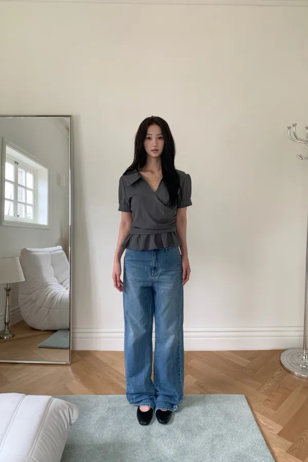 Cielle Blouse / Charcoal