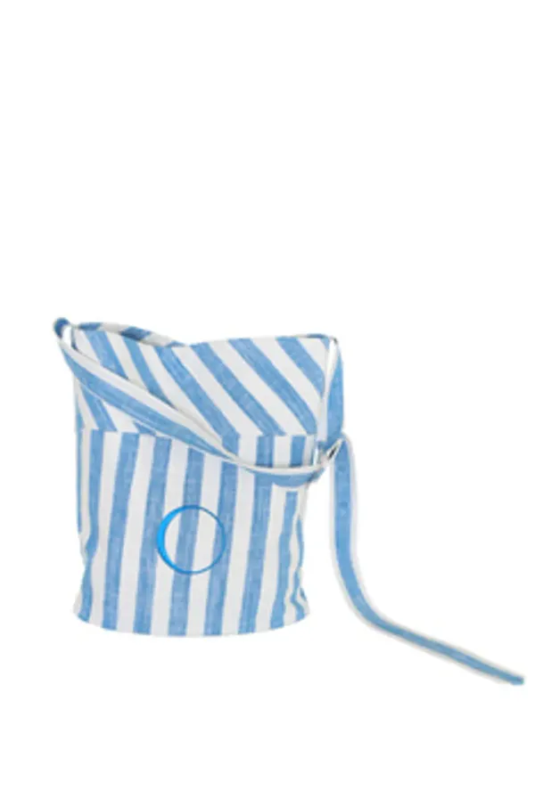 \'O\' BEACH STRIPE BUCKET BAG