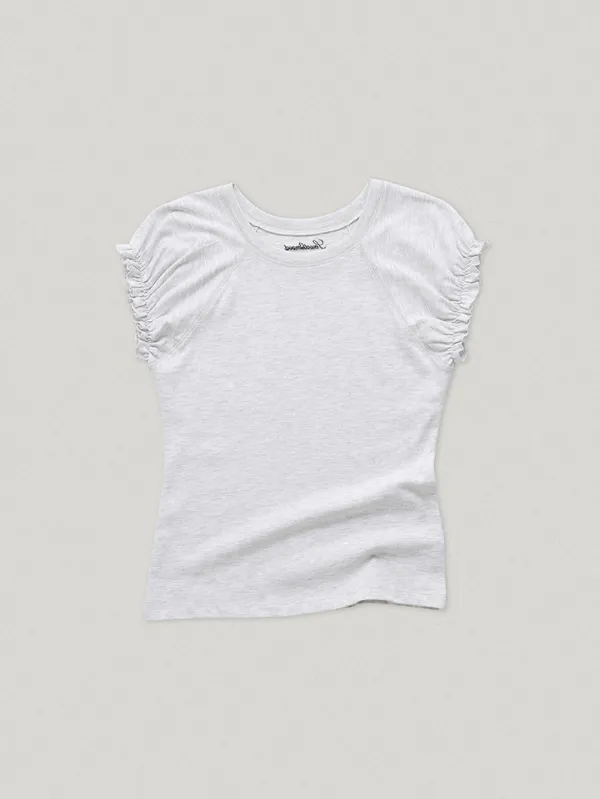 Gray Nadia Puff Tee (7th)