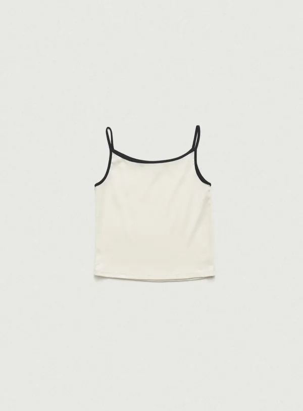 Tide Cami Sleeveless Top_Cream