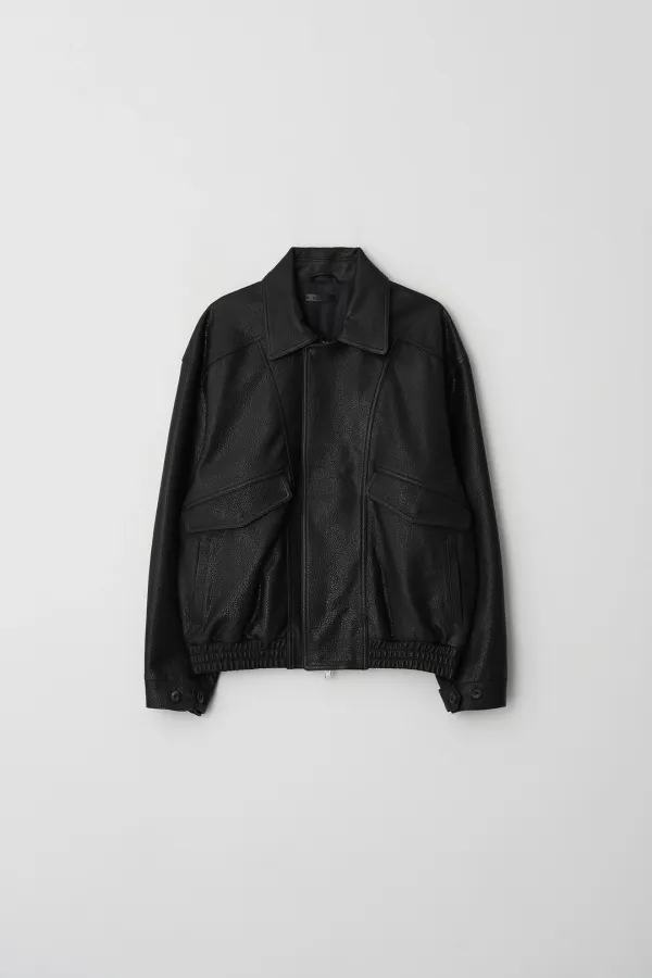 [Exclusive] Lambskin Leather Blouson