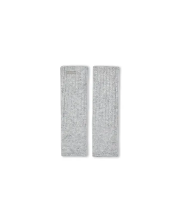 Alpaca Knit Hand Warmer, Light Grey