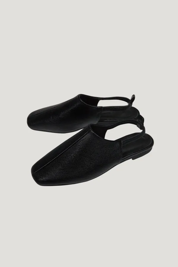 Square Sling Loafer (black)