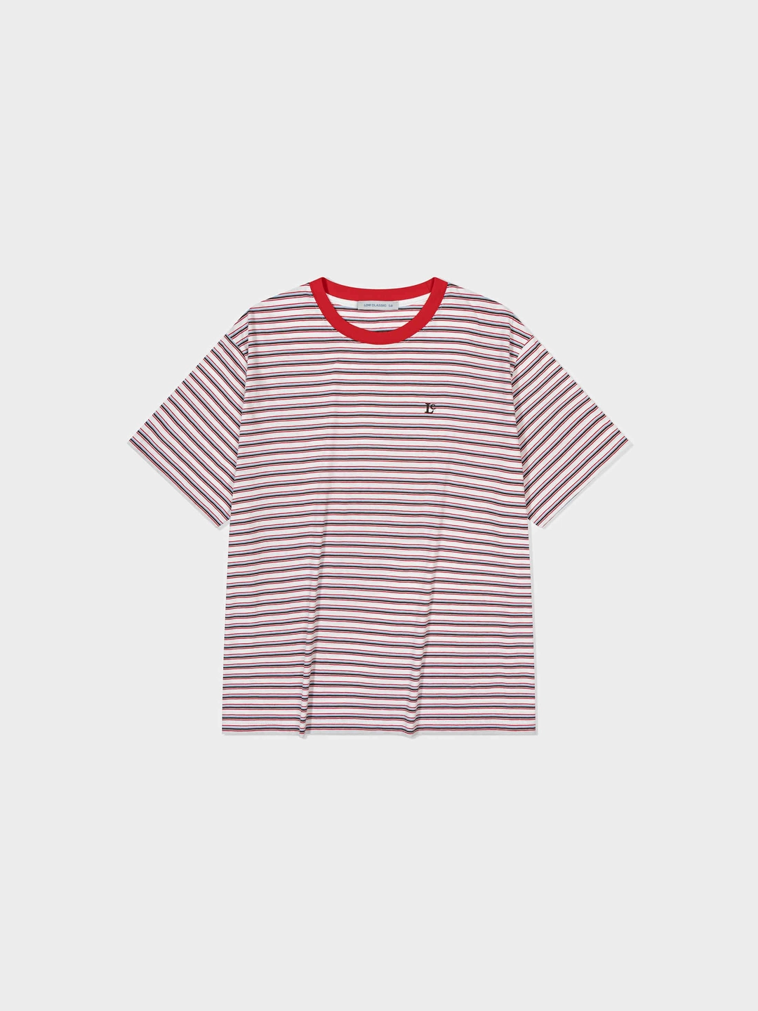 로우클래식 Lc Striped Basic T-Shirt_Off White 상품 이미지 1