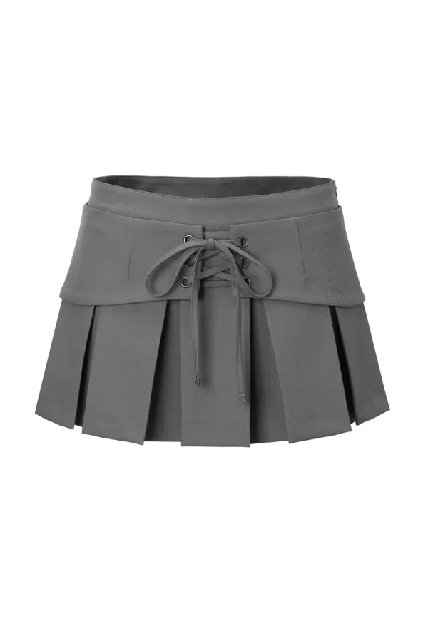 Layered belt skirt