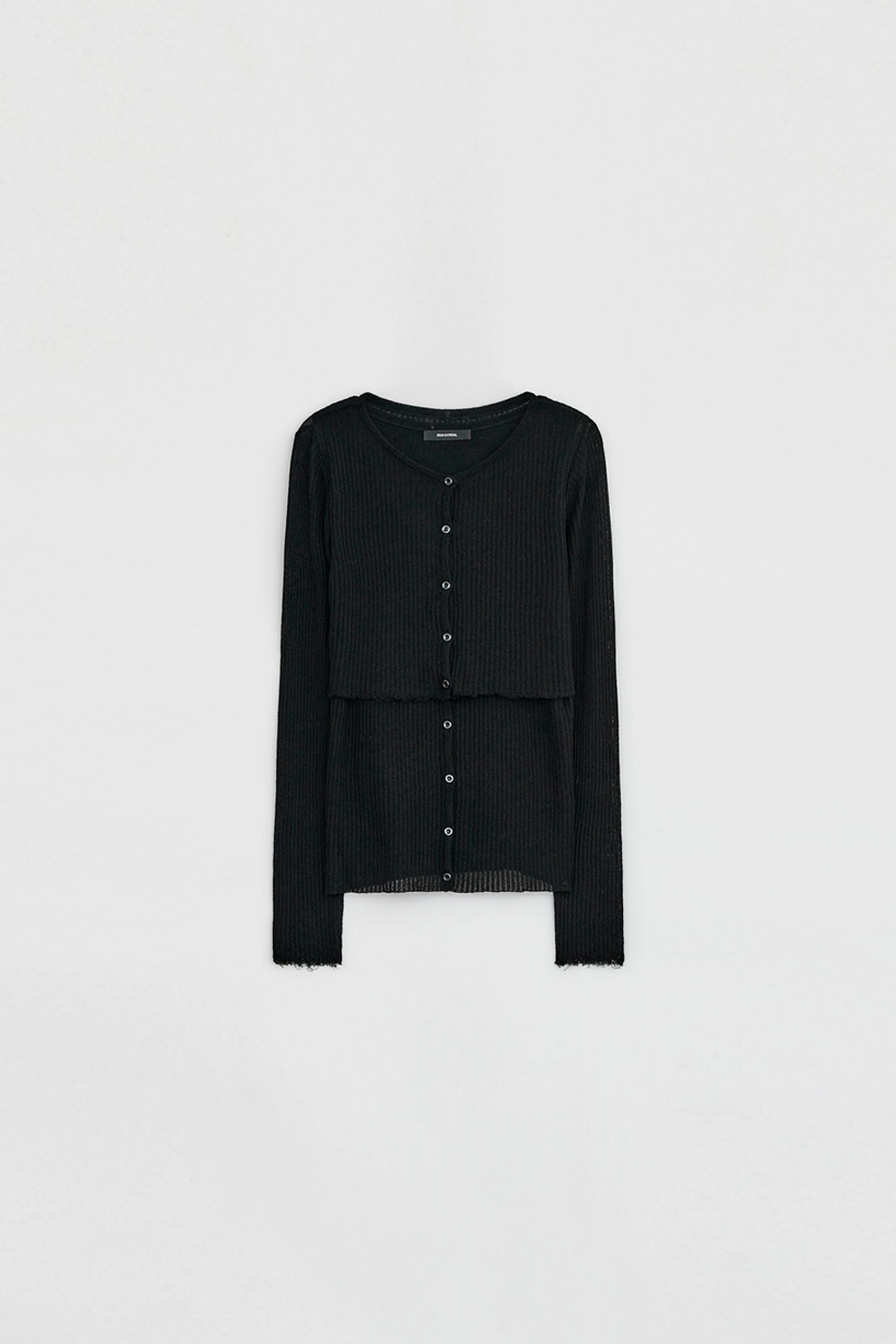 다이애그널 TWIN LAYER KNIT TOP 상품 이미지 1