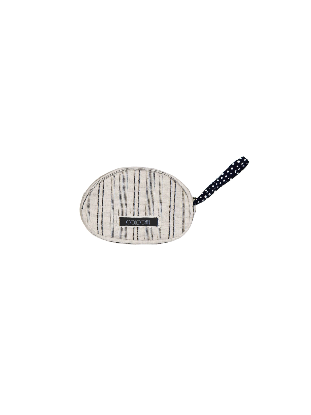 콜로신스 PEBBLE POUCH IVORY STRIPE 상품 이미지 1
