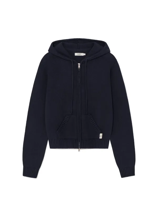 [4th] G CLASSIC KNIT ZIP UP (NAVY)