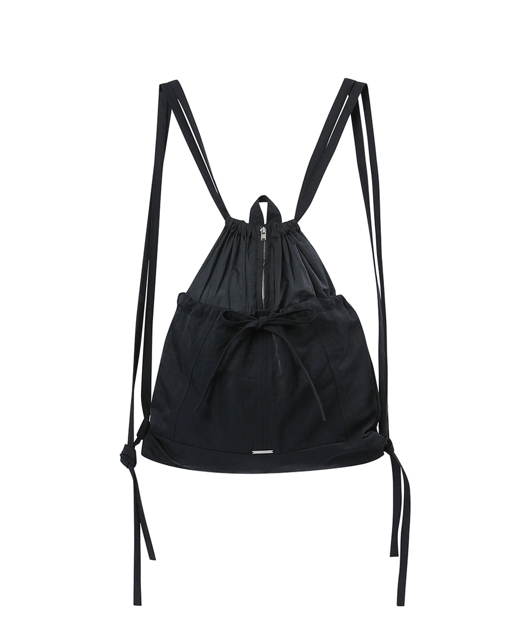 미세키서울 [Exclusive] Sheer layered gym sack CHARCOAL 상품 이미지 1