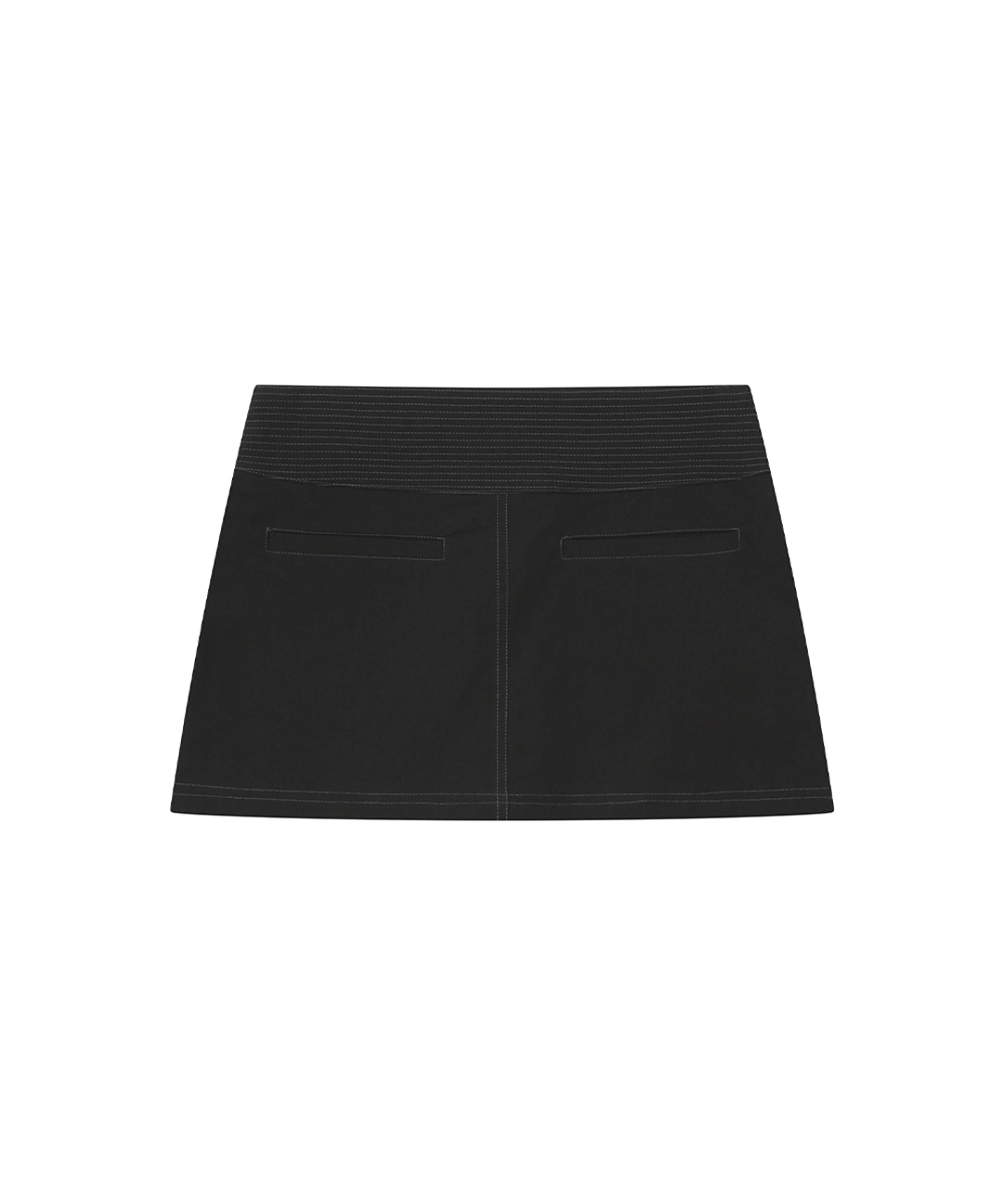 미세키서울 [레이 PICK] Stitch pocket mini skirt BLACK 상품 이미지 2