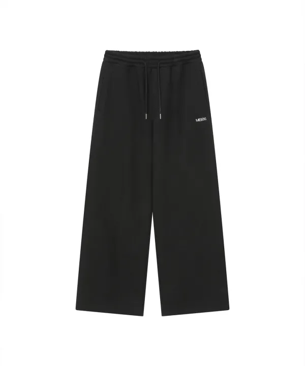KIBON pocket swaet pants BLACK