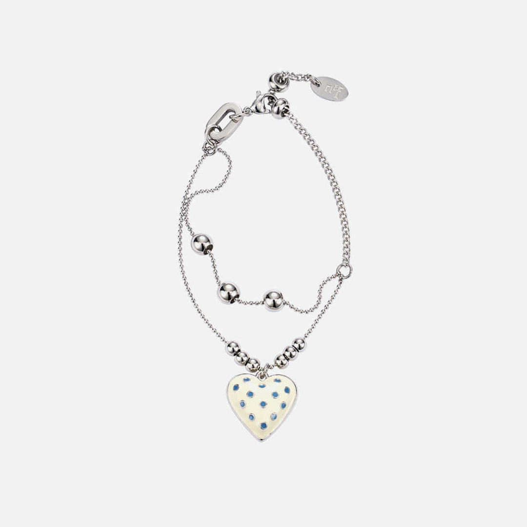 엔프프 dot heart bracelet-ivory 상품 이미지 2
