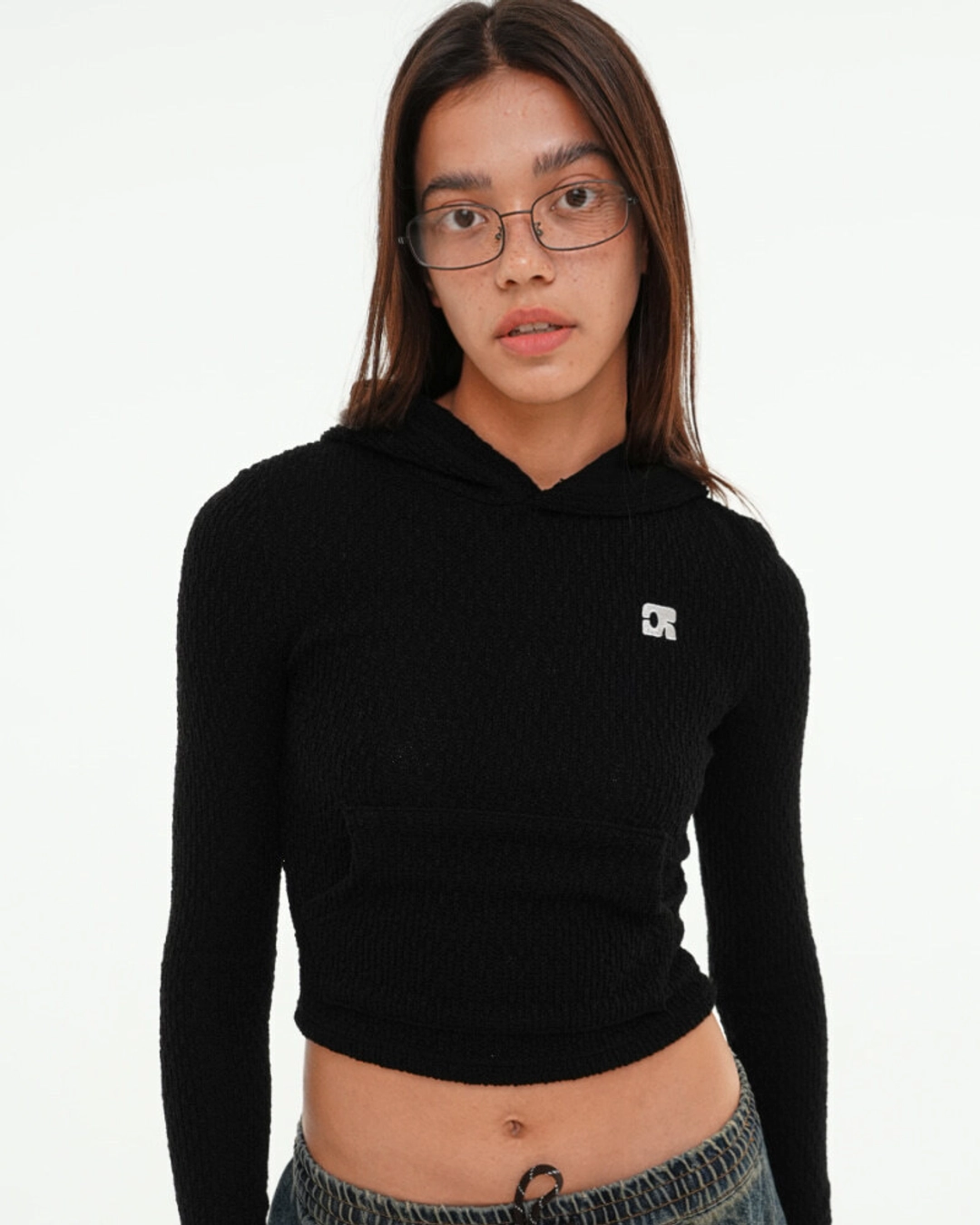 센토르 CENTAUR KNIT HOOD LONG SLEEVE_BLACK 상품 이미지 2