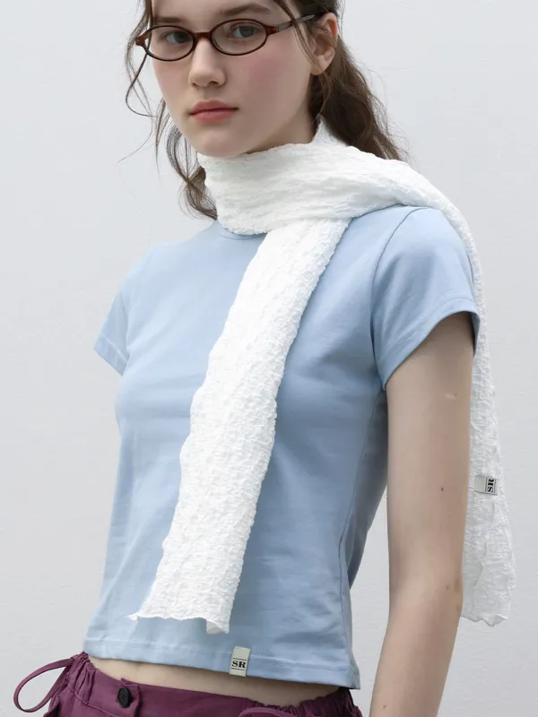 VOLUME SCARF - WHITE
