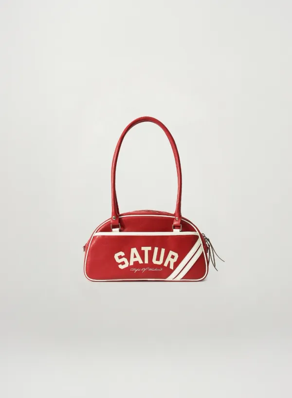 [신예은 Pick] Lawton Contrast Bowling Bag - Red