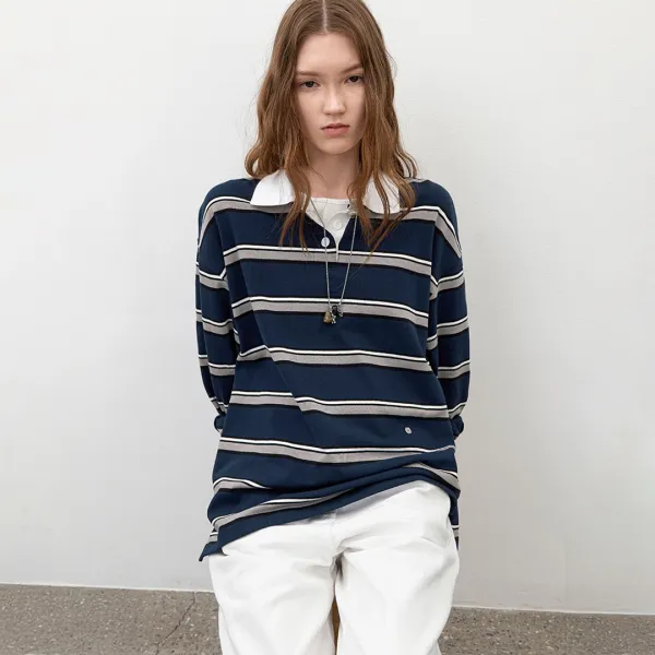 (T-7164)STRIPE CALLA SPRING TEE