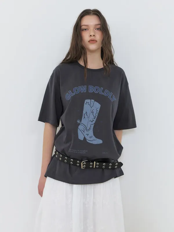 Boldly Graphic T-Shirt, Charcoal