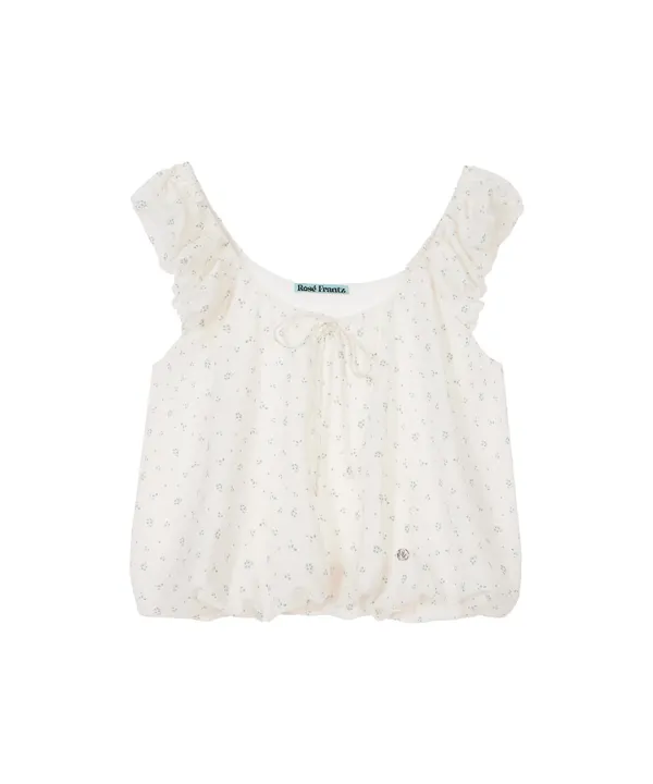 Pumpkin Flower Blouse [Ivory]