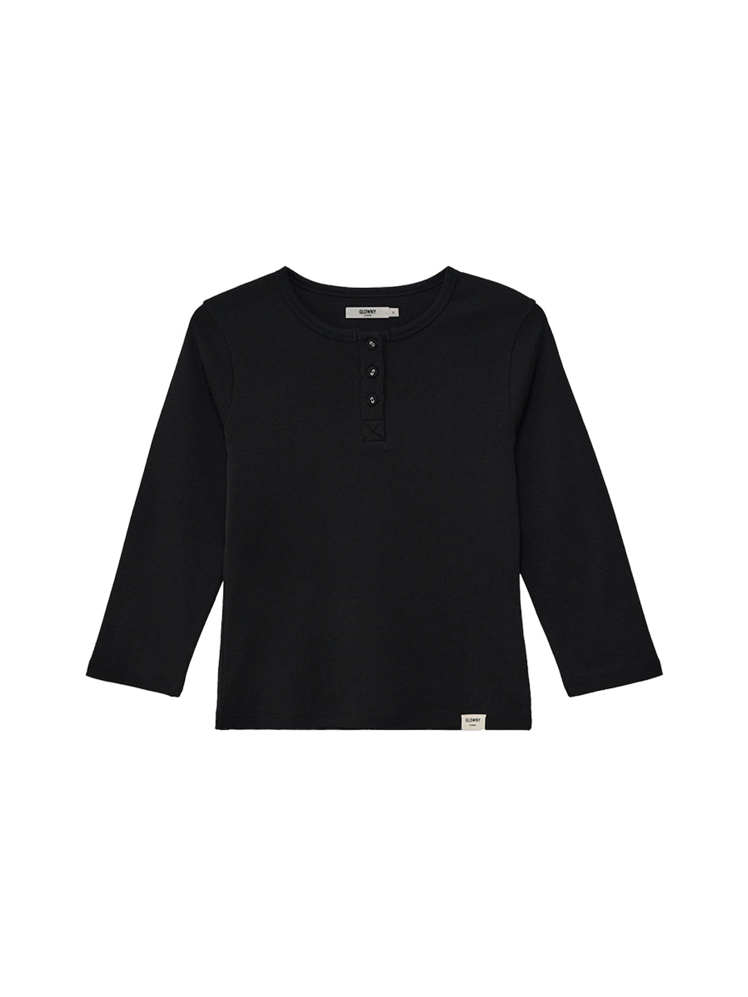글로니 [14th] 3/4 BUTTON FLY TEE (BLACK) 상품 이미지 2
