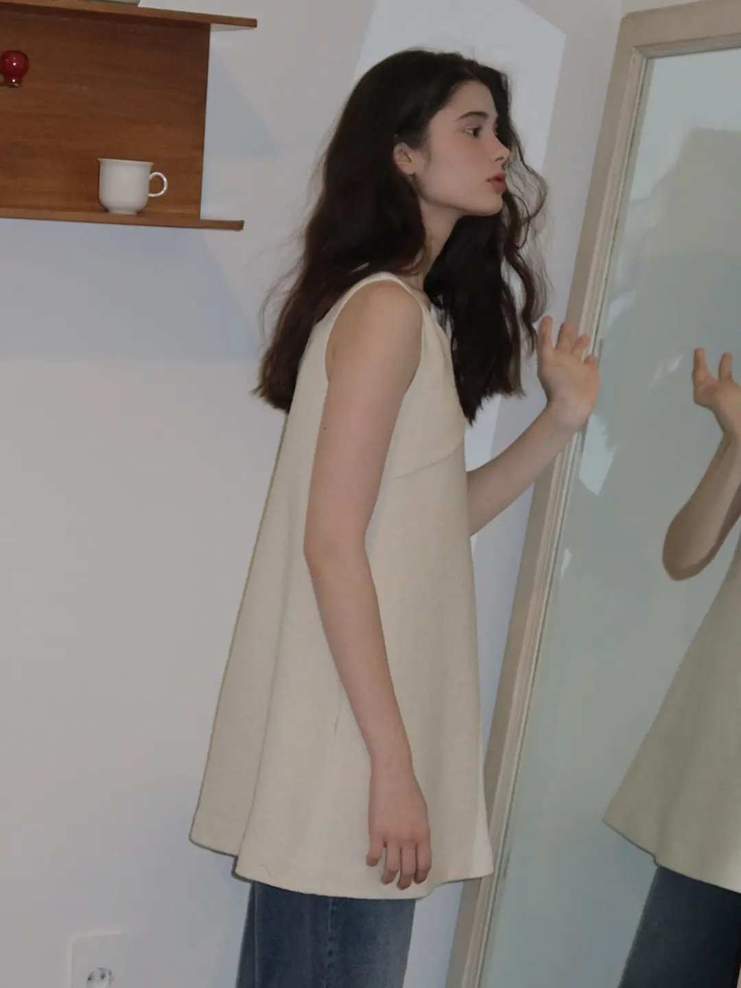 쏘이르 (2COLOR)WOOL BOUCLE DRESS 상품 이미지 2