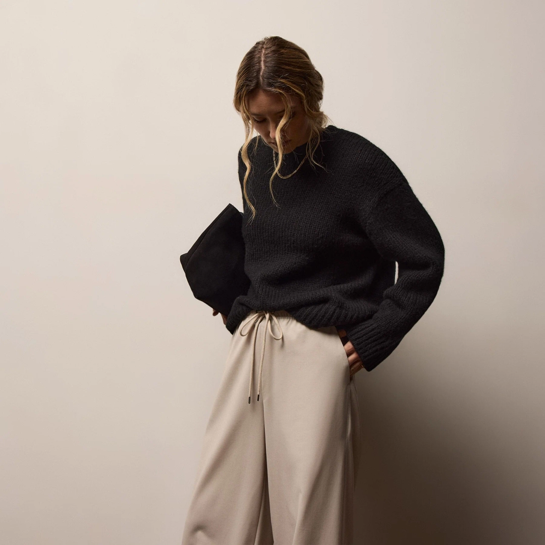 제임스펄스 Textured Cashmere Sweater - Black 상품 이미지 3