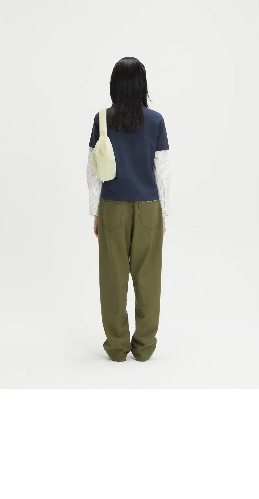 이미스 FUR HALF MOON FLAP BAG-GREEN 상품 이미지 2