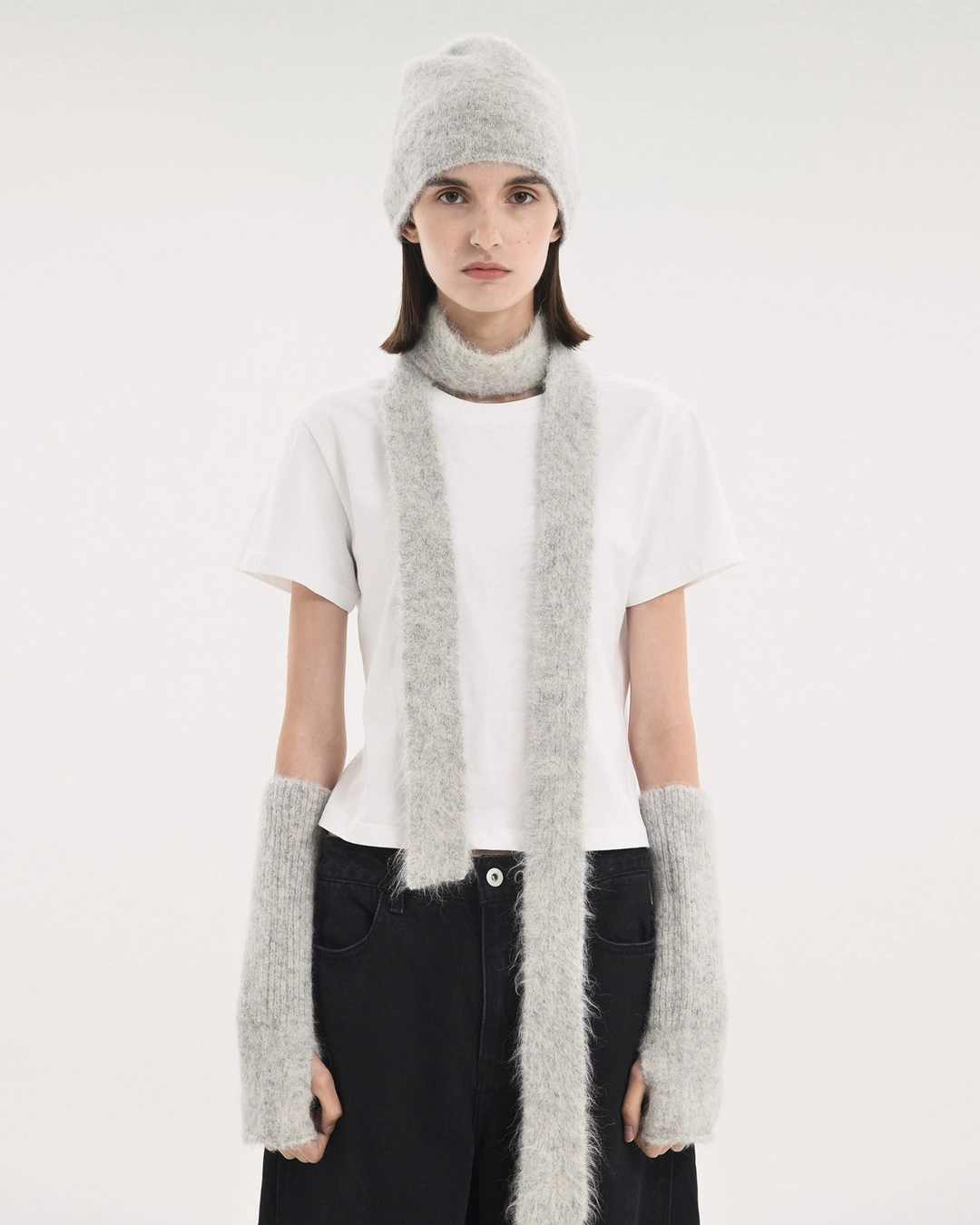 브라운야드 Alpaca Beanie, Light Grey 상품 이미지 2