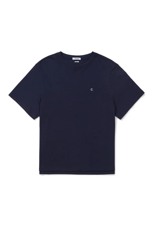 [26SM clove] Daily Loose-fit T-Shirt (Navy)