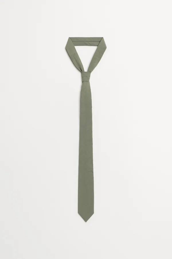 Wrinkle Tie khaki, charcoal