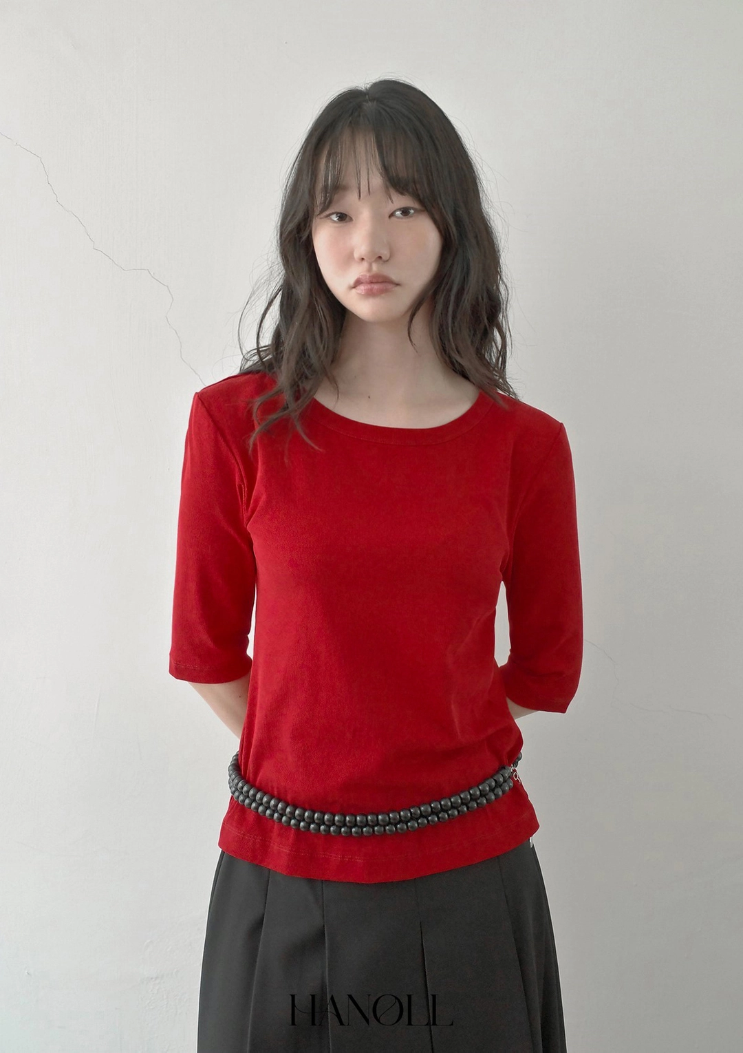 한올 Note Tee (Red) 상품 이미지 2
