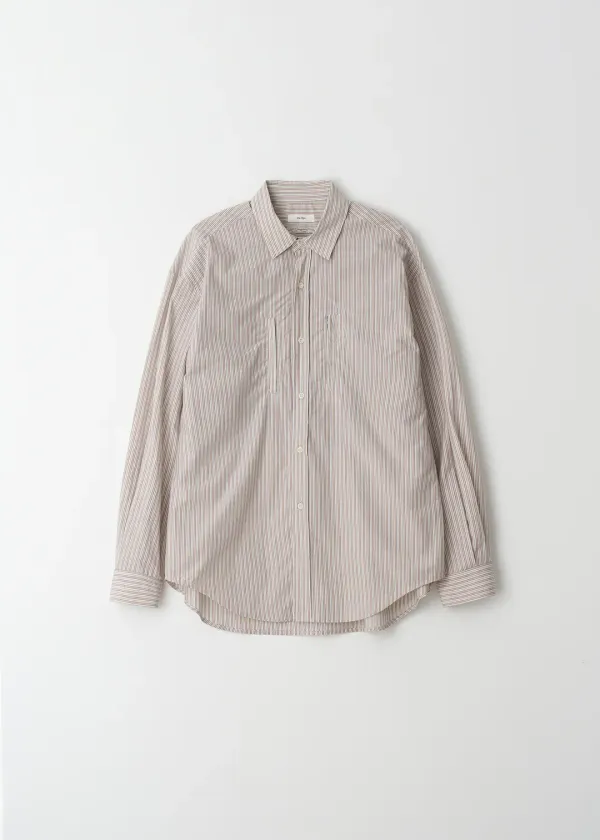 Stripe Pocket Shirt(Beige)
