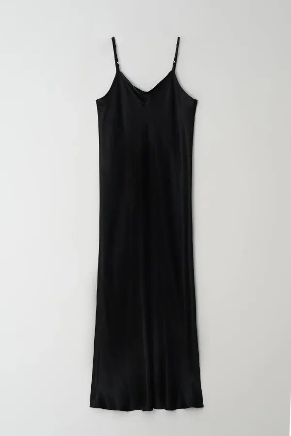 SLIP SATIN DRESS_BLACK_OD1C2MSK11BKA
