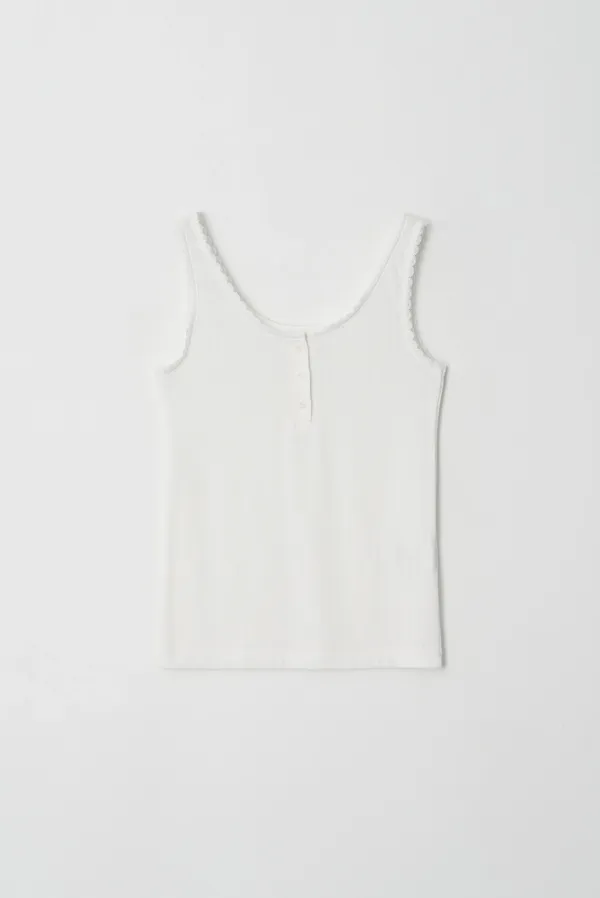 renee lace sleeveless - ivory
