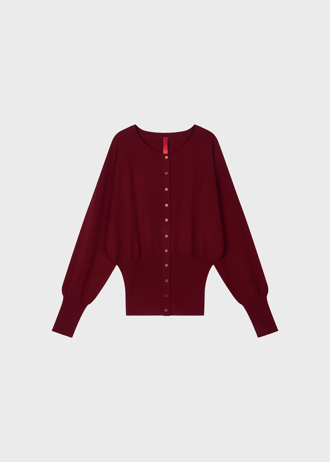 프랙티컬 앤 리얼리스틱 Soft Form Cardigan Burgundy 상품 이미지 1