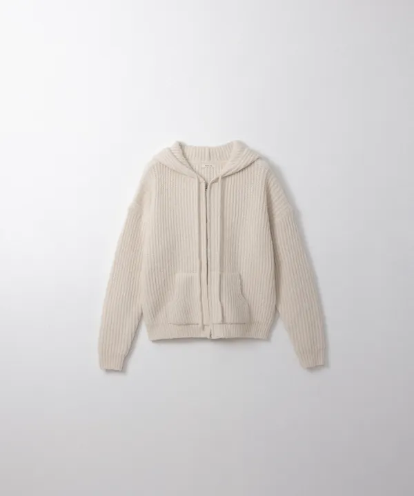 알파카 플러피 후디 가디건 (cream)