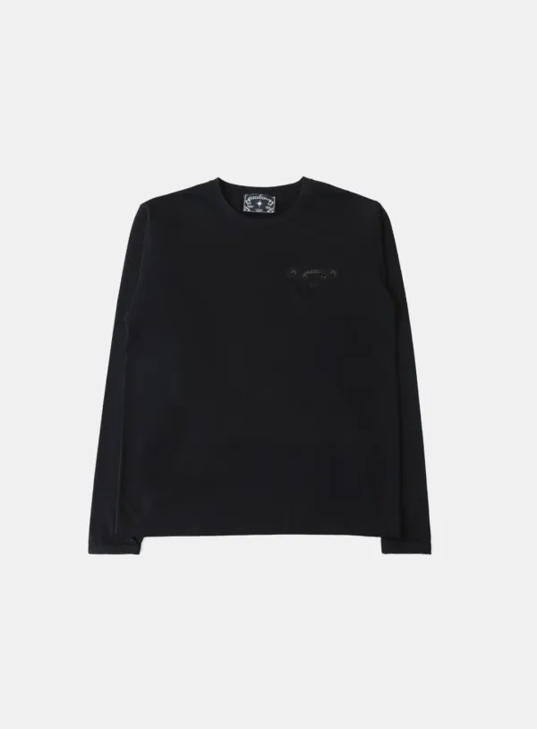 [w-tee25-134] 바이퍼 로고 포켓 롱슬리브 - 블랙