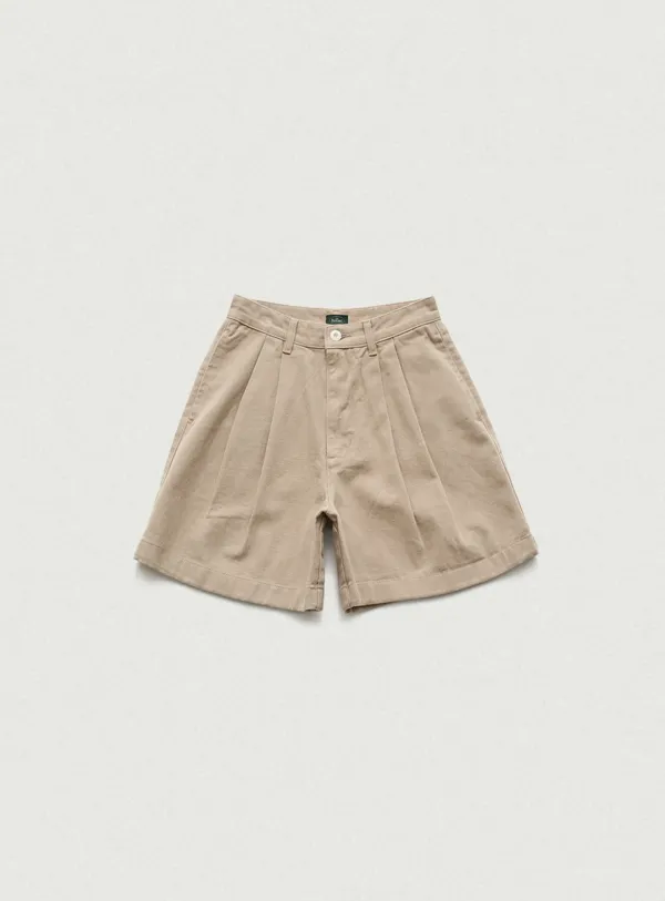 Moroccan Denim Shorts_Beige