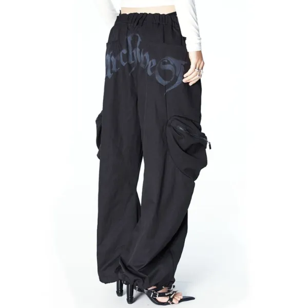 XTAL PARACHUTE PANTS (BLACK)