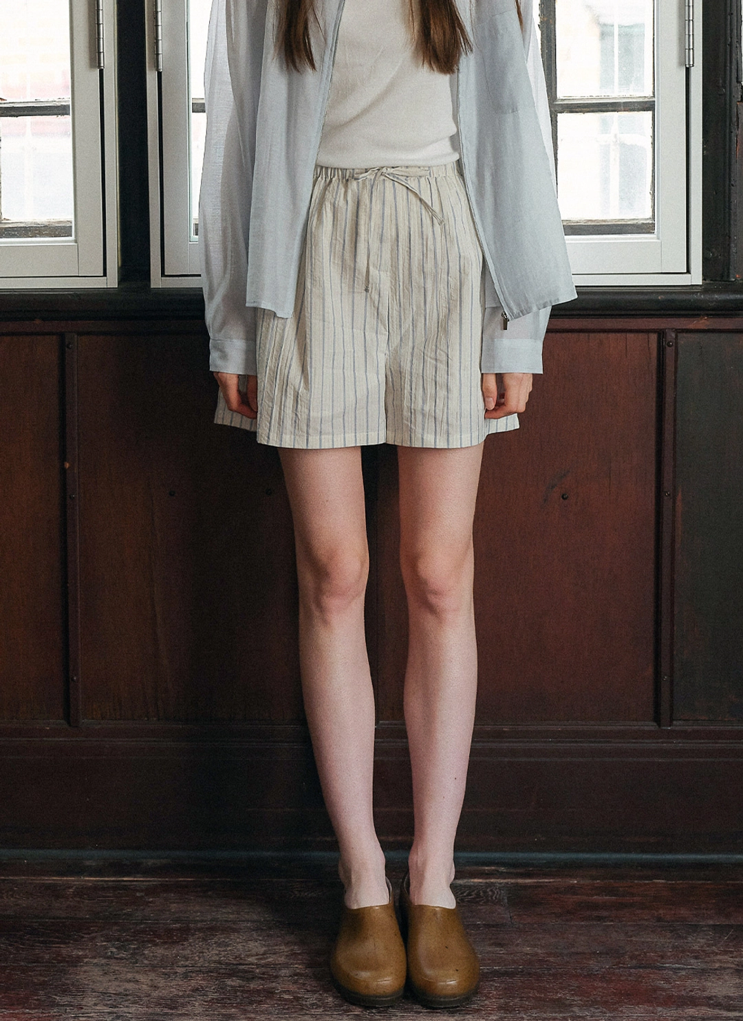 르닐 Pons Stripe Shorts (Stripe Blue) 상품 이미지 2