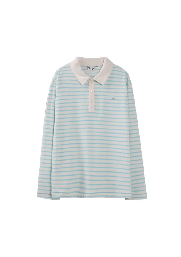 Mused Pier Collar T-shirts - Blue Basic